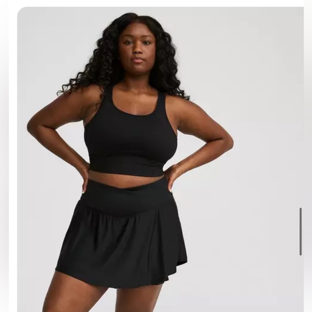 Tech Jersey Mini Active Skirt With Bike Short